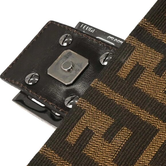 Fendi Brown Zucca Baguette Handbag - Picture 7 of 10